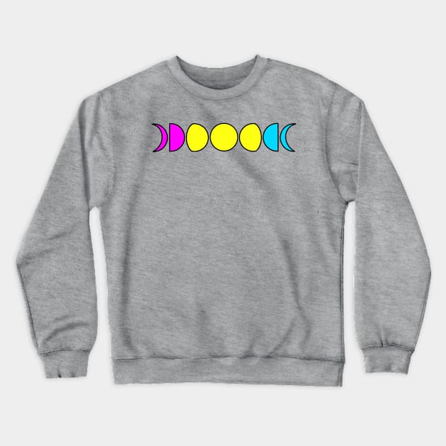 Pride Moons Pansexual Crewneck Sweatshirt by FilthyAnimals